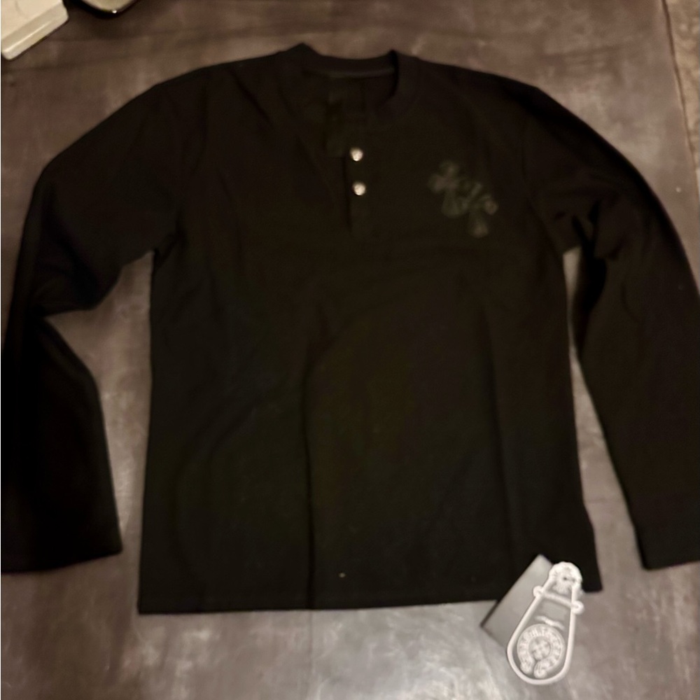 Chrome Hearts Men's Black Long Sleeve Shirt
